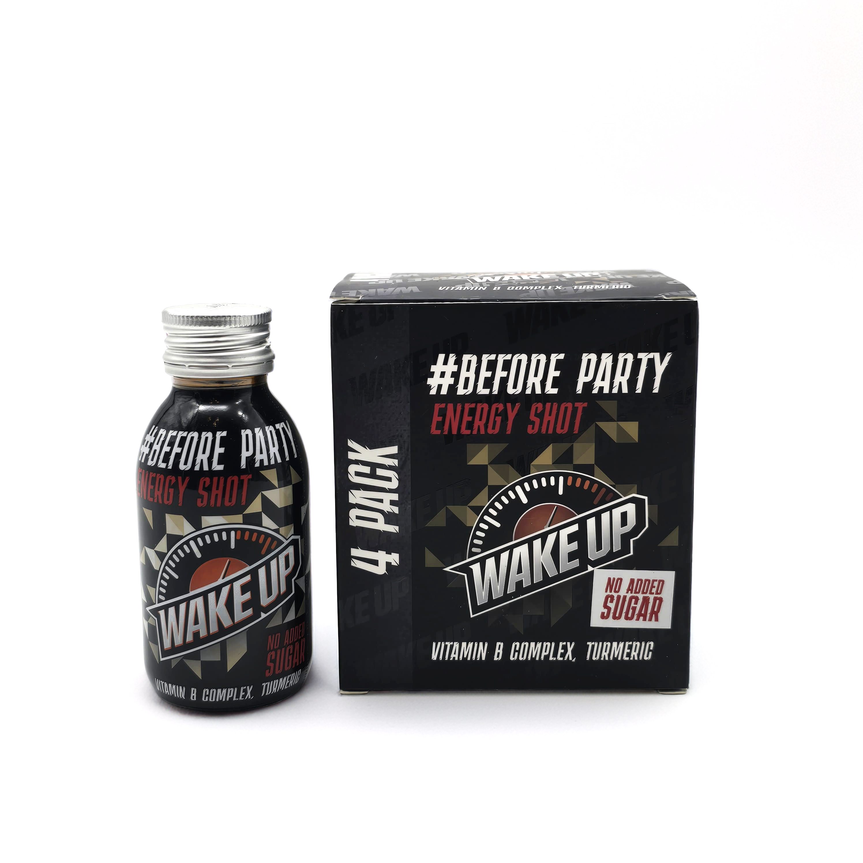 Pachet de 4 pahare Trezește-te - Înainte de petrecere